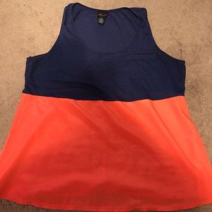 Orange and blue Torrid tank top